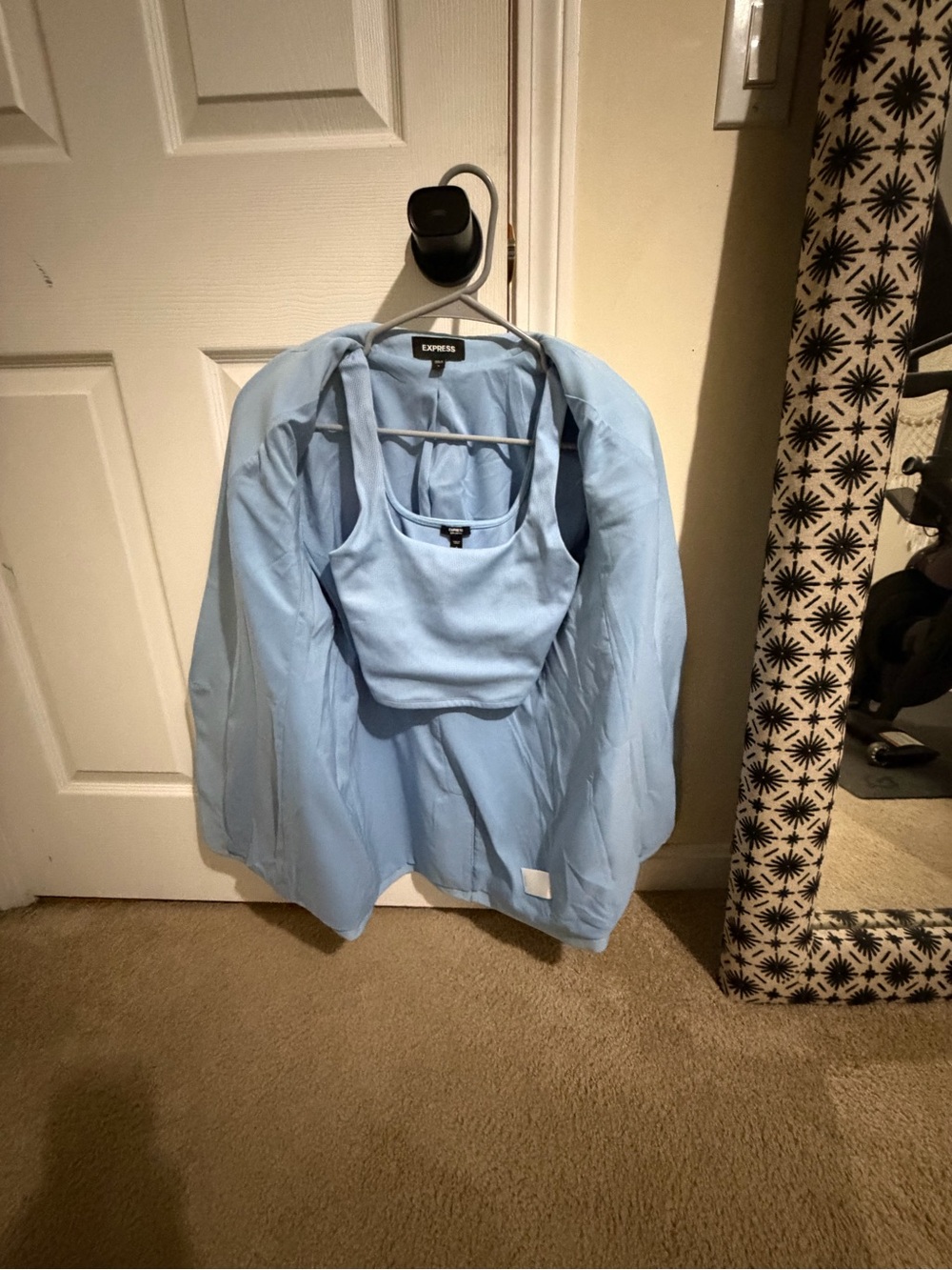 Express Light Blue Blazer with Coordinating Tank